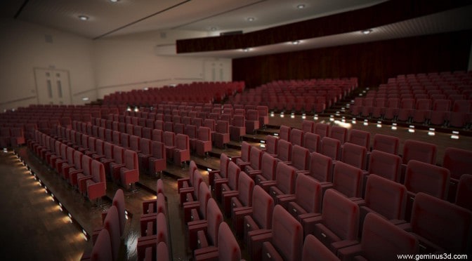Geminus 3D auditorium render
