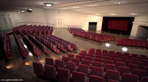Geminus 3D auditorium render