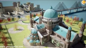 Geminus 3D architecture render