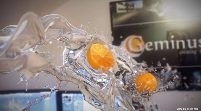 Geminus 3D realflow water